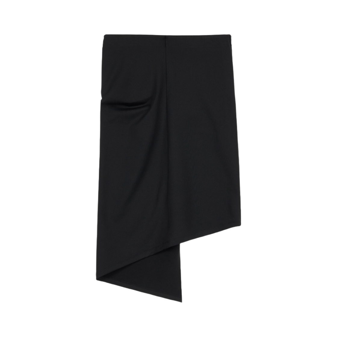 (W) 다이닛 트위스트 언발란스 스커트 블랙((W) Deinet Twist Unbalance Skirt in Black) - 2