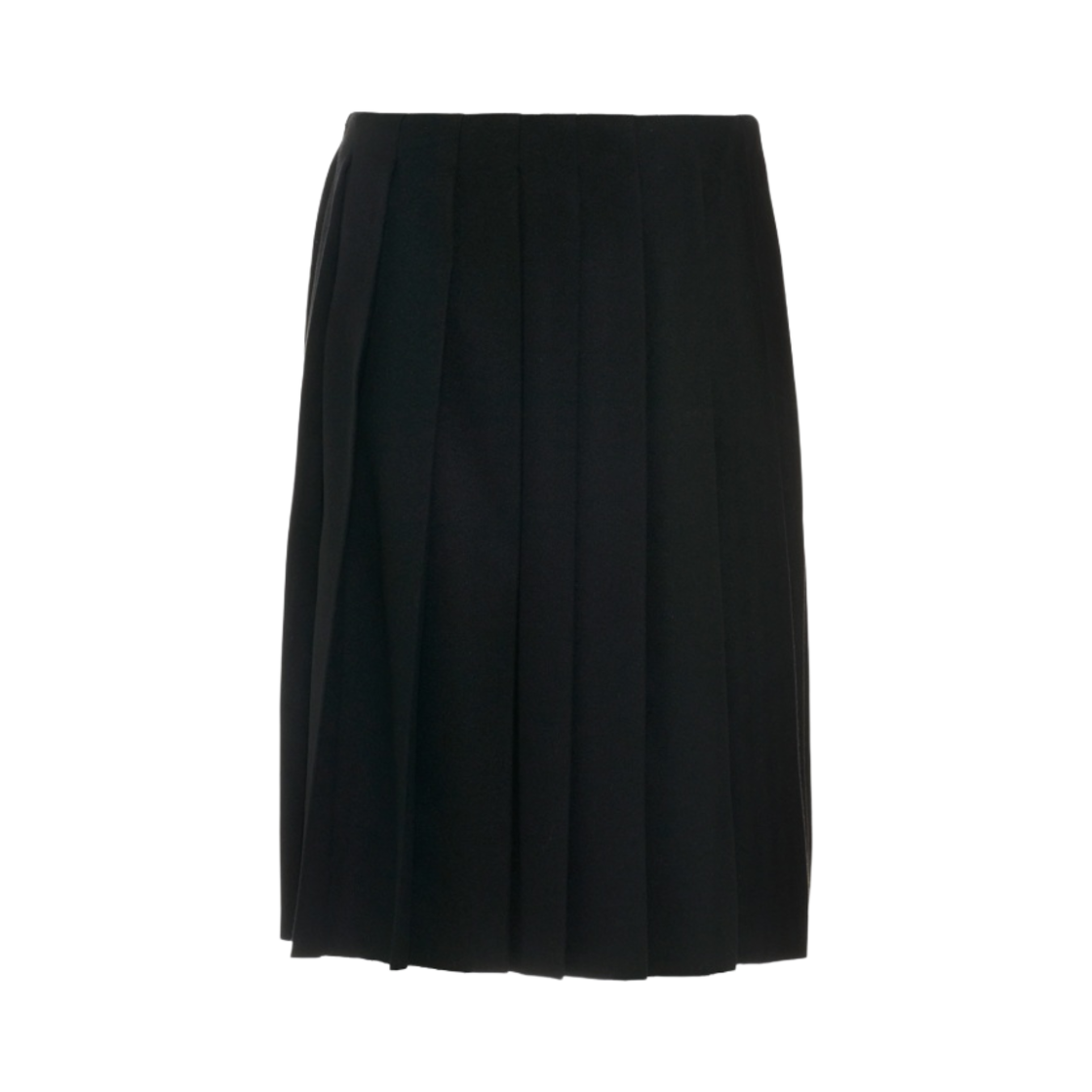 (W) 미우 미우 벨루어 스커트 블랙((W) Miu Miu Velour Skirt Black) - 1