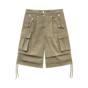 Thevinylhouse Western Cargo Shorts Beige