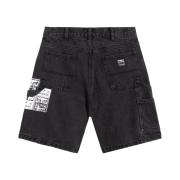 IAB Studio x Obey Poster Carpenter Denim Shorts Dusty Black