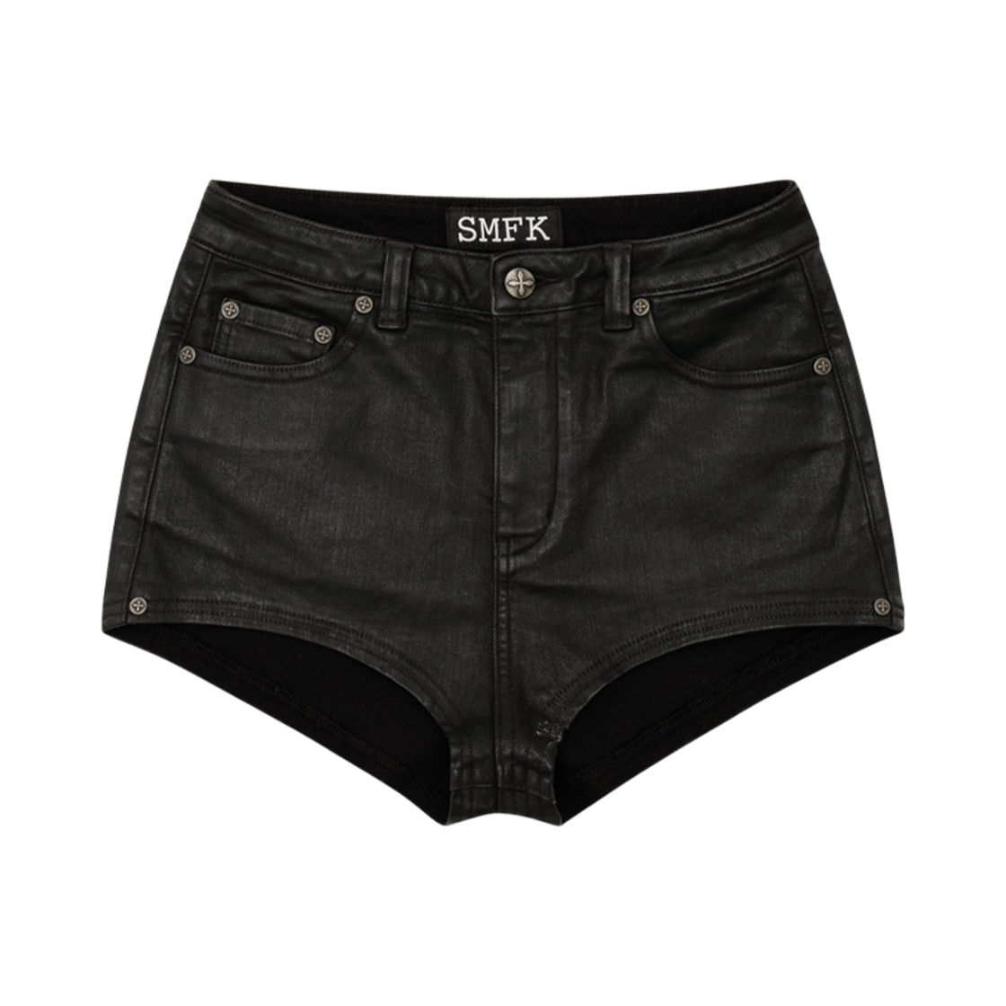 (W) 에스엠에프케이 와일드월드 댄서 스포트라이트 미니 팬츠 블랙((W) SMFK Wildworld Dancer Spotlight Mini Pants Black)