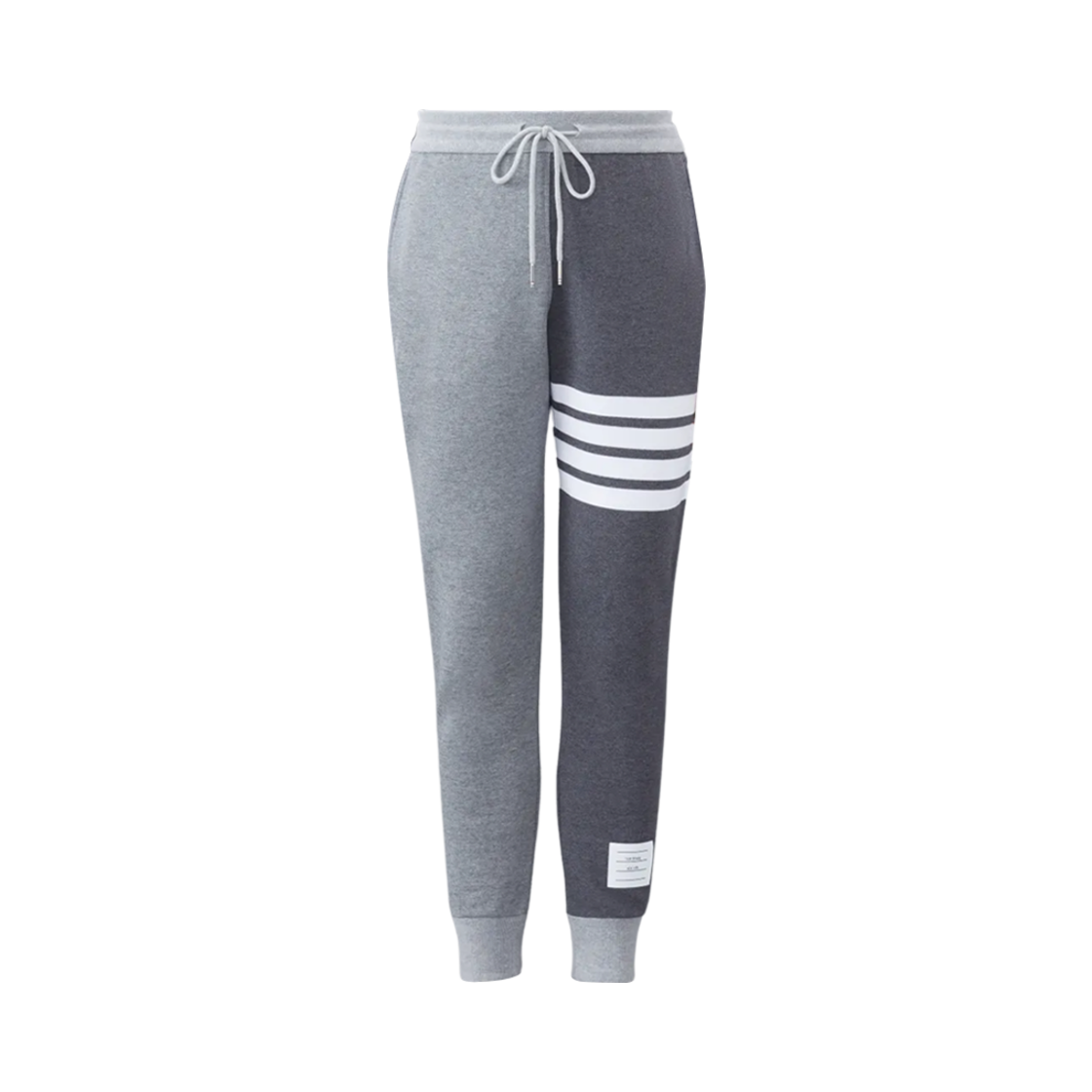 FJQ001F-00535-982 (W) Thom Browne Fun-Mix Classic Loopback 4-Bar Sweatpants Tonal Grey