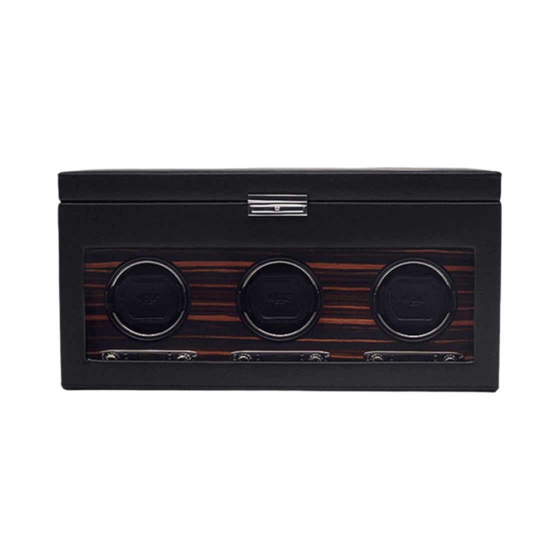 457356 Wolf 1834 Roadster Triple Winder with Storage Black