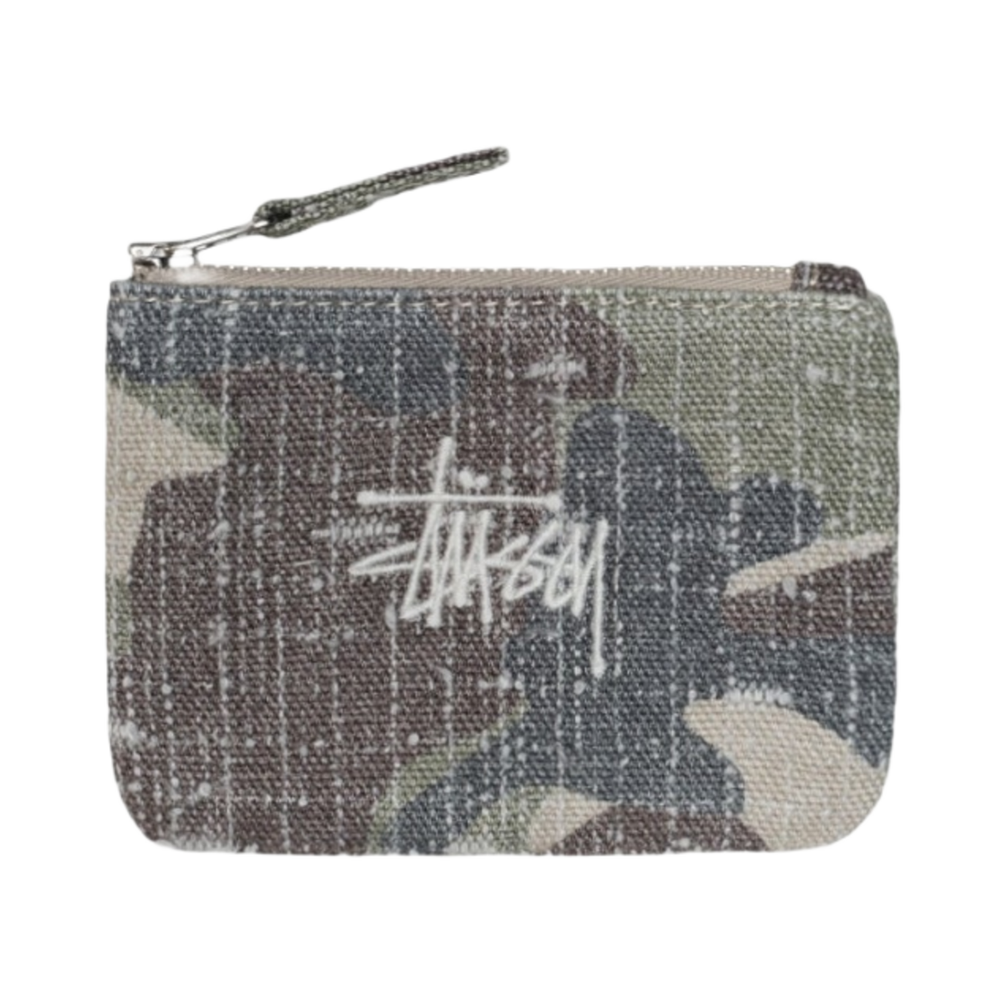 134269 Stussy Needle Punch Coin Pouch Camo