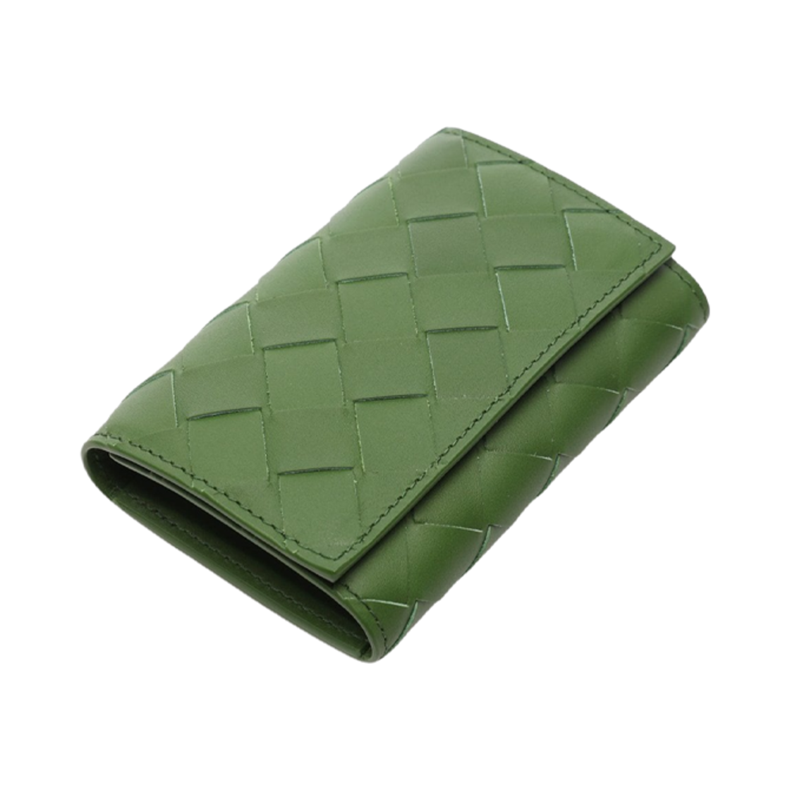 630336VCPQ43139 Bottega Veneta Key Pouch Avocado