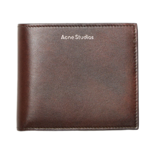 CG0272-ADM Acne Studios Folded Leather Wallet Dark Brown