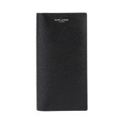 Saint Laurent Continental Wallet in Grain de Poudre Embossed Leather Black