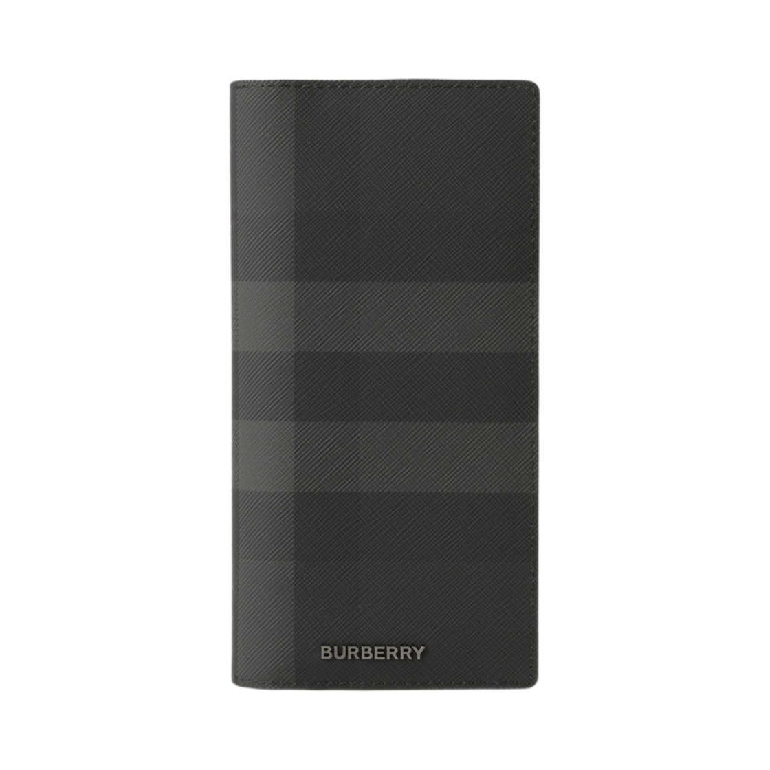 버버리 차콜 체크 앤 레더 컨티넨탈 지갑 차콜(Burberry Charcoal Check and Leather Continental Wallet Charcoal) - 1