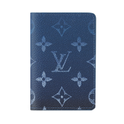 Louis Vuitton Pocket Organizer Monogram Navy Blue