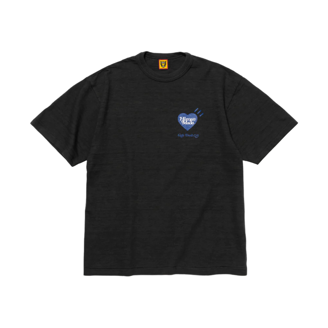 휴먼 메이드 x 베르디 걸스 돈 크라이 화이트 데이 티셔츠 블랙(Human Made x Verdy Girls Don't Cry White Day T-Shirt Black)