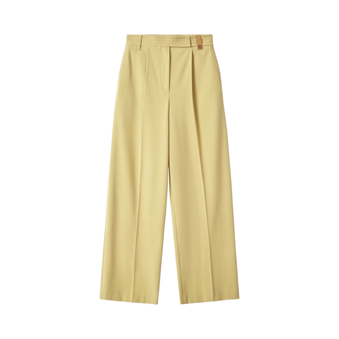 엔오르 우먼 핀턱 와이드 팬츠 옐로우(En Or Women Pintuck Wide Pants Yellow)