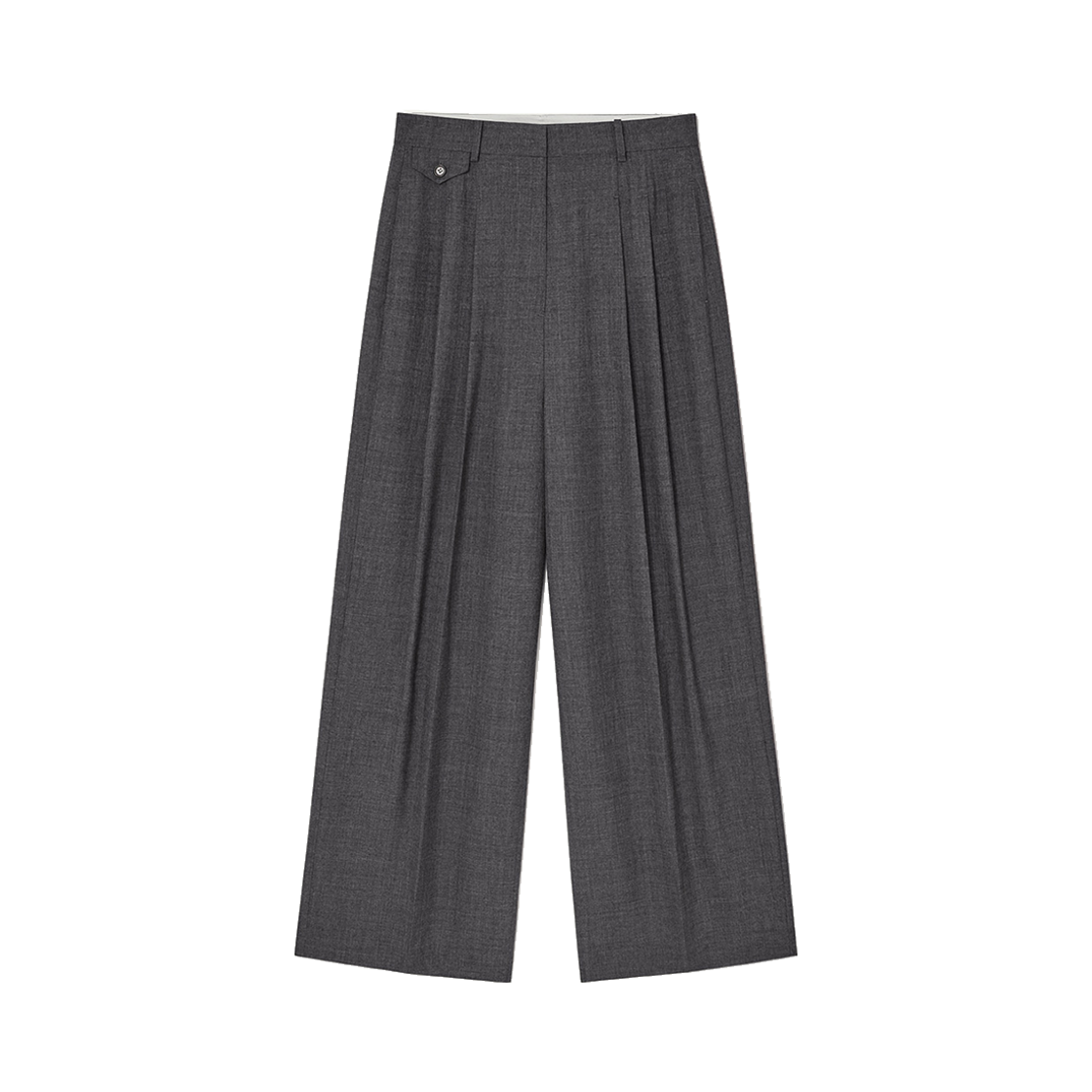 24FW001PT Kindersalmon Women Karin Pants Gray Melange