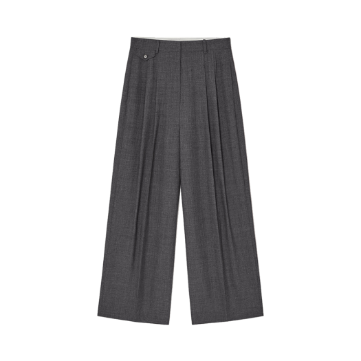 24FW001PT Kindersalmon Women Karin Pants Gray Melange