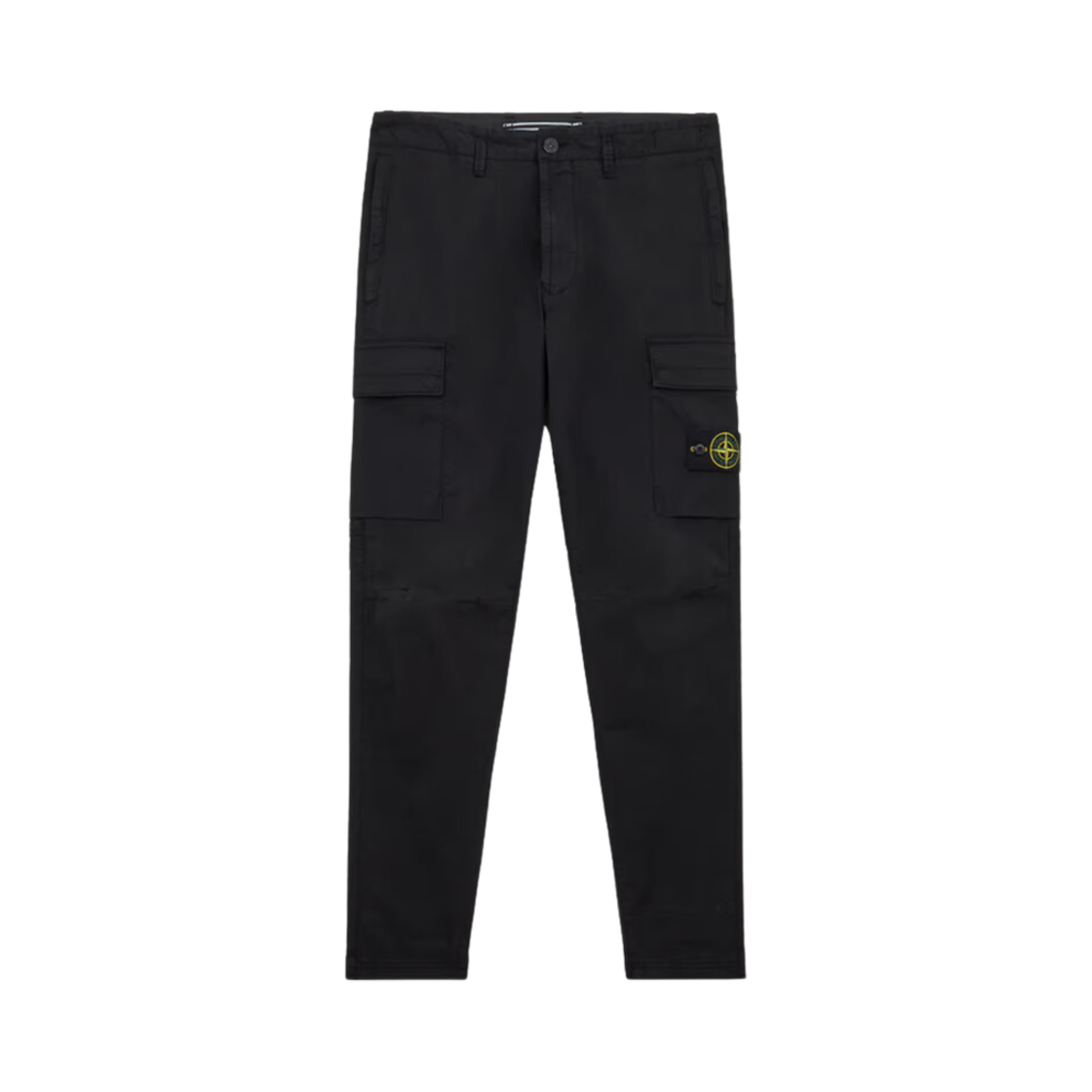 811530410-V0029 Stone Island 30410 Supima Cotton Twill Stretch-TC Regular Tapered Fit Cargo Pants Black - 24FW