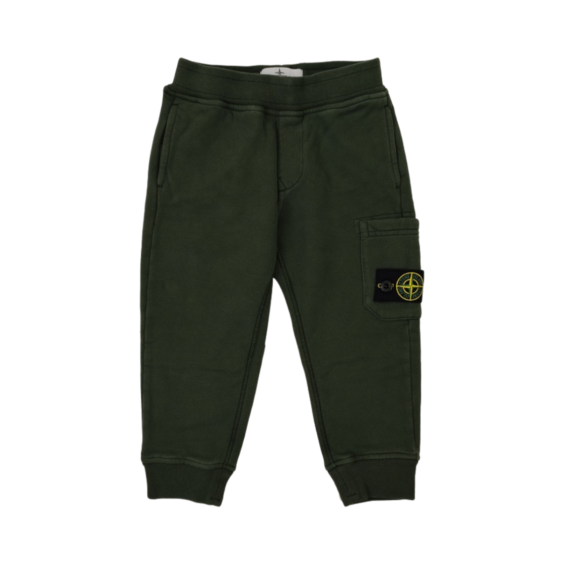 (키즈) 스톤 아일랜드 61540 헤비 코튼 플리스 카고 조거 올리브 그린 - 22FW((Kids) Stone Island 61540 Heavy Cotton Fleece Cargo Joggers Olive Green - 22FW) - 1