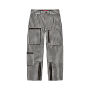 Supreme Gingham Flight Pants Black - 23SS