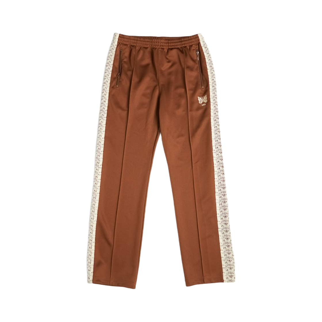 NS1649 Needles x END. Rattan Track Pants Brown Natural