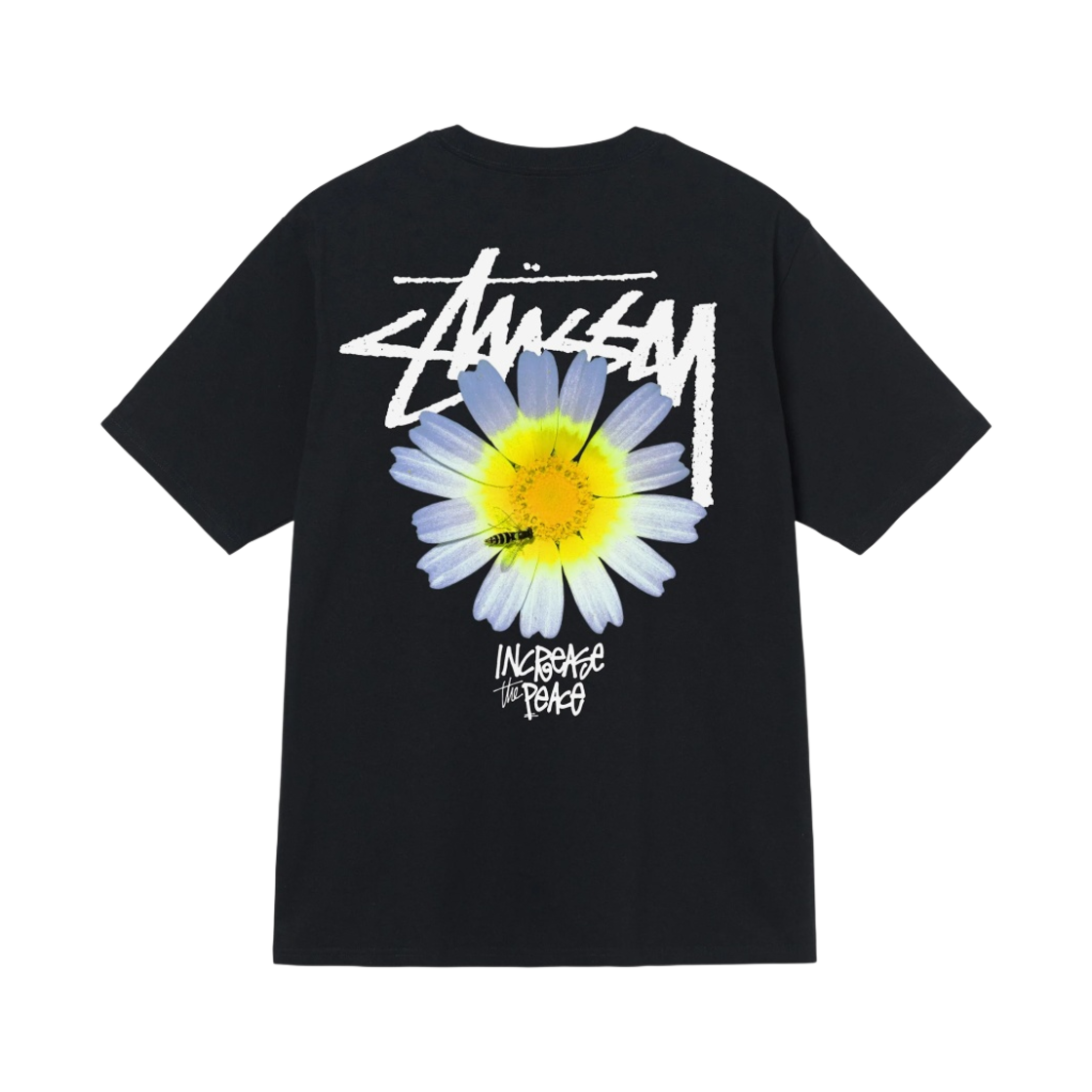 스투시 ITP 플라워 티셔츠 블랙(Stussy ITP Flower T-Shirt Black)