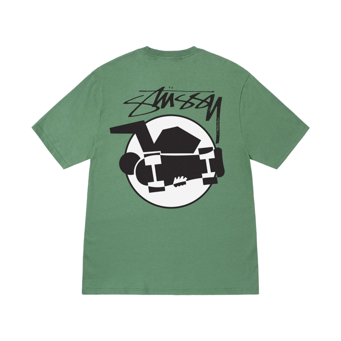 1904824 Stussy Skateman T-Shirt Green - 대표 이미지 #1