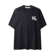 Iro Palmtree Graphic Semi Over Cotton T-Shirt Grey