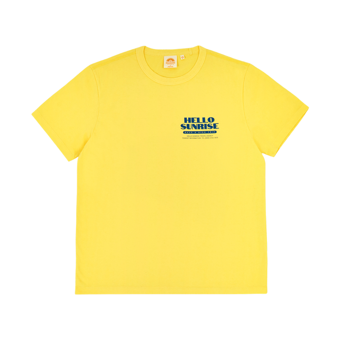 헬로선라이즈 트레블 에이전시 로고 티 옐로우(Hello Sunrise Travel Agency Logo Tee Yellow) - 1