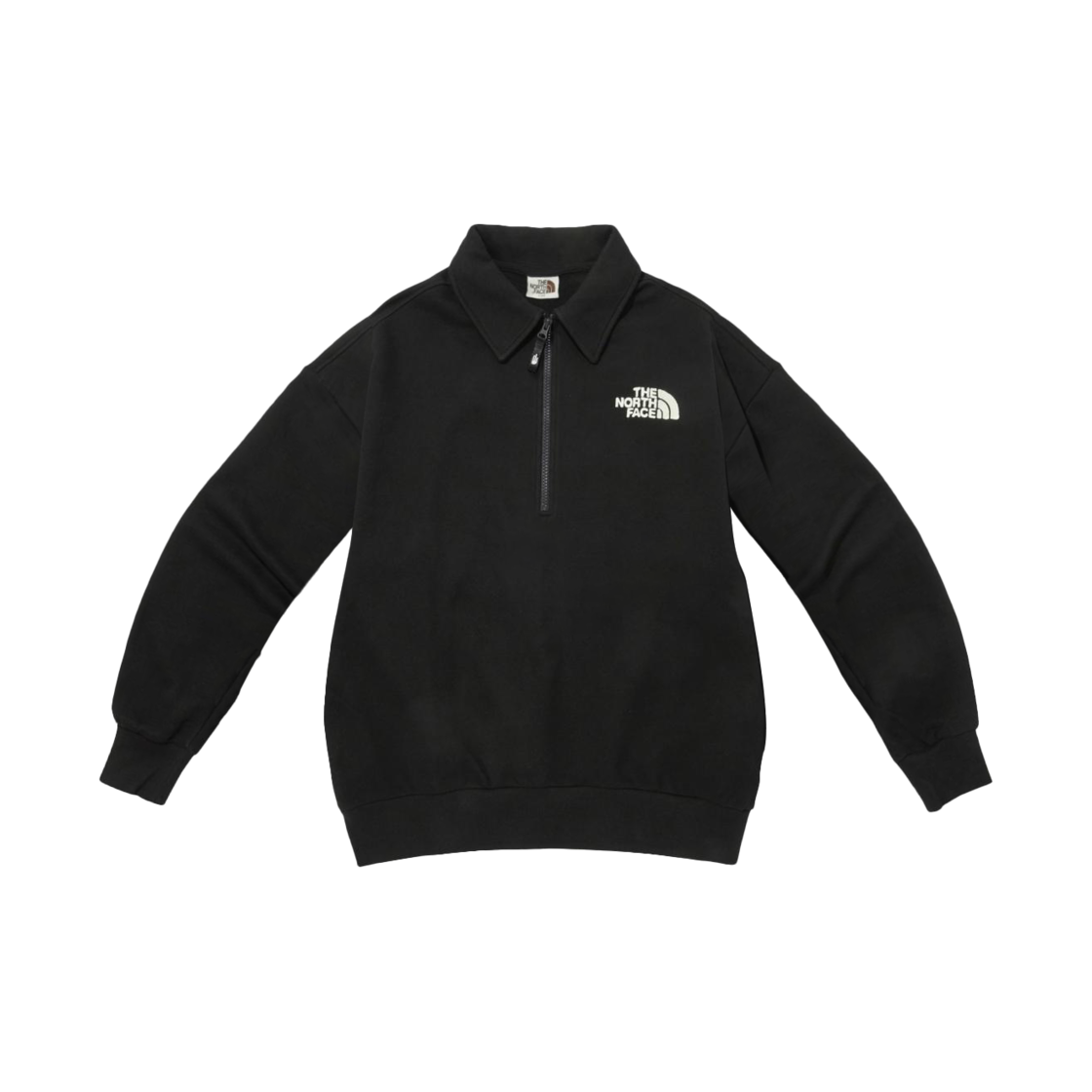 노스페이스 화이트 라벨 컴피 칼라 스웨트셔츠 블랙(The North Face White Label Comfy Collar Sweatshirt Black) - 1
