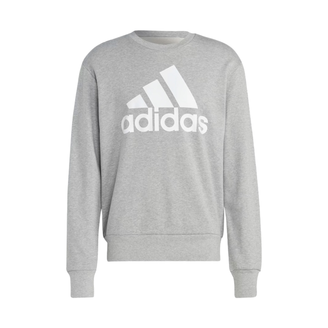 아디다스 에센셜 프렌치 테리 빅 로고 스웨트셔츠 미디움 그레이 헤더 - KR 사이즈(Adidas Essential French Terry Big Logo Sweatshirt Medium Grey Heather - KR Sizing) - 1
