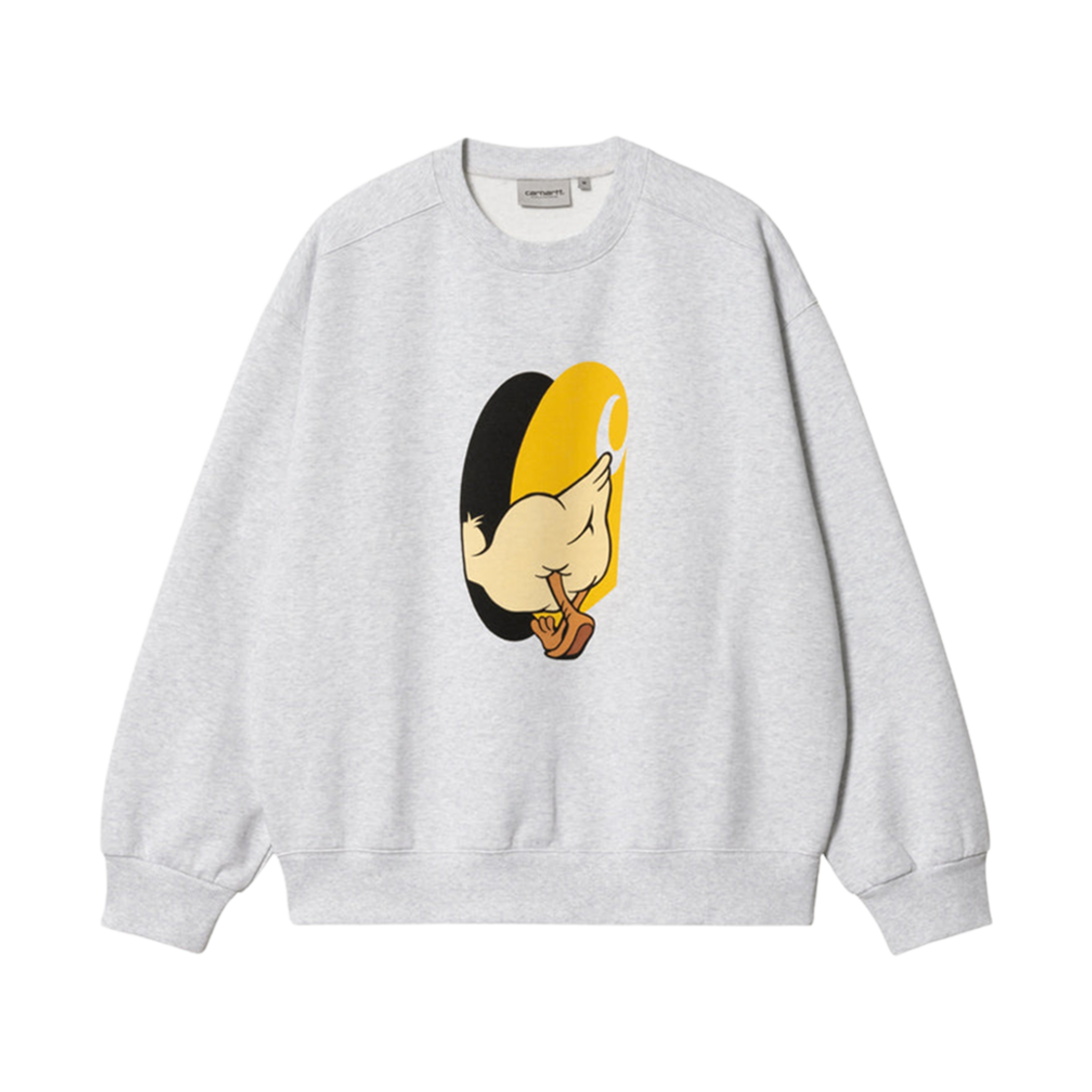 I032454-482-XX Carhartt WIP Deadkebab Knock Knock Sweatshirt Ash Heather