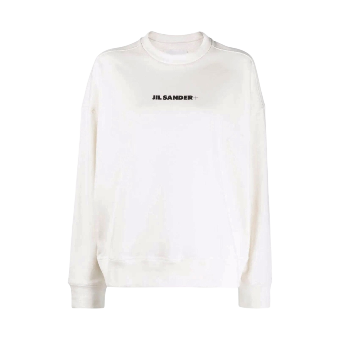 (W) 질 샌더 로고 스웨트셔츠 내츄럴((W) Jil Sander Logo Sweatshirt Natural) - 1
