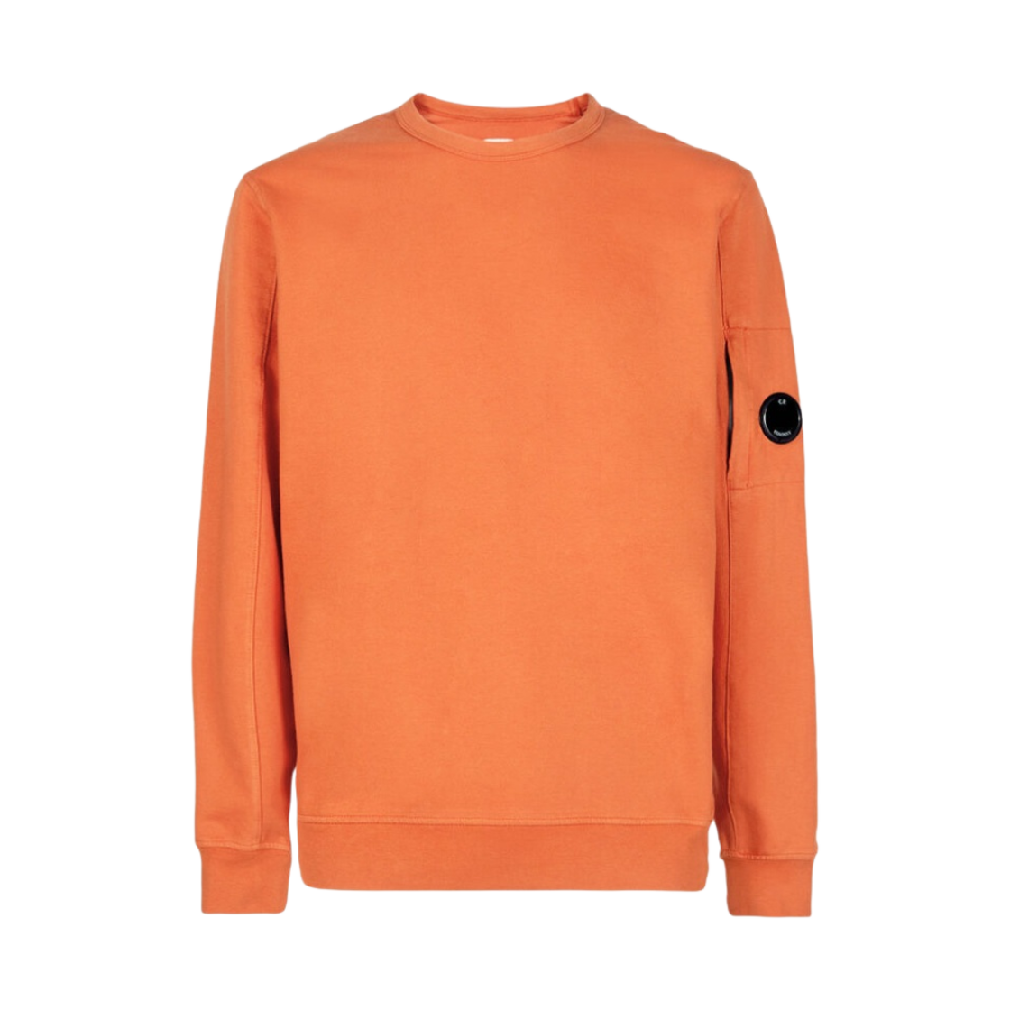 C.P. 컴퍼니 라이트 플리스 스웨트셔츠 하베스트 펌킨 오렌지 - 23SS(C.P. Company Light Fleece Sweatshirt Harvest Pumpkin Orange - 23SS) - 1