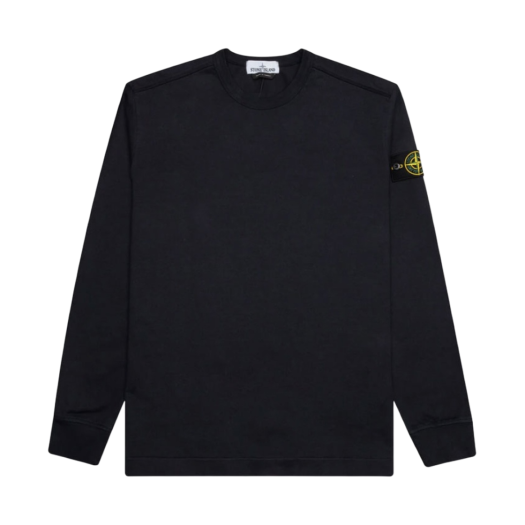 Stone Island 64450 Long Sleeve Crewneck Sweatshirt Navy Blue - 21SS