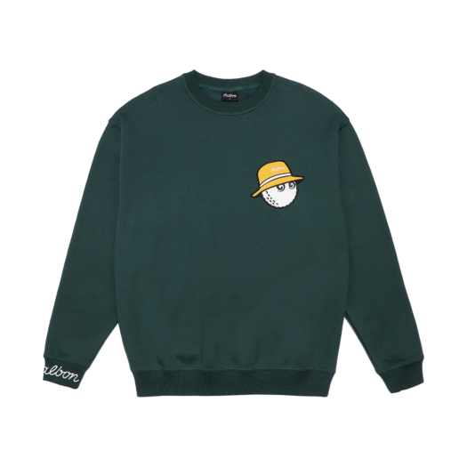 メンズウェア MALBON Caddy Bear Crewneck S MALBON GOLF Caddy
