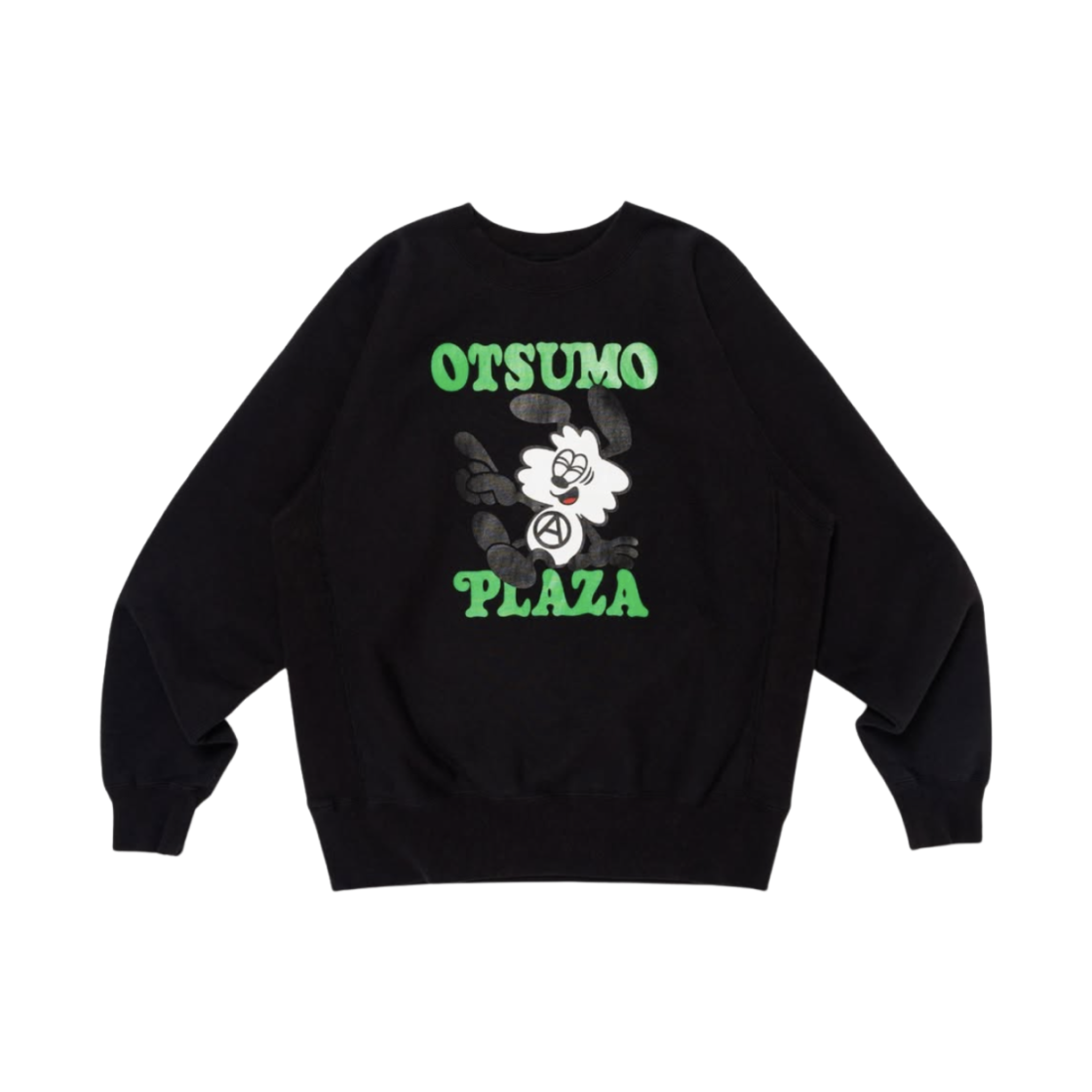 - Verdy Otsumo Plaza Crew Neck Sweatshirt Black - Otsumo Plaza Exclusive