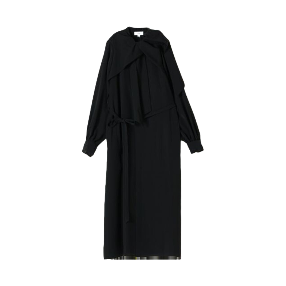 16176-01 (W) Hyke Pussy Bow Dress Black