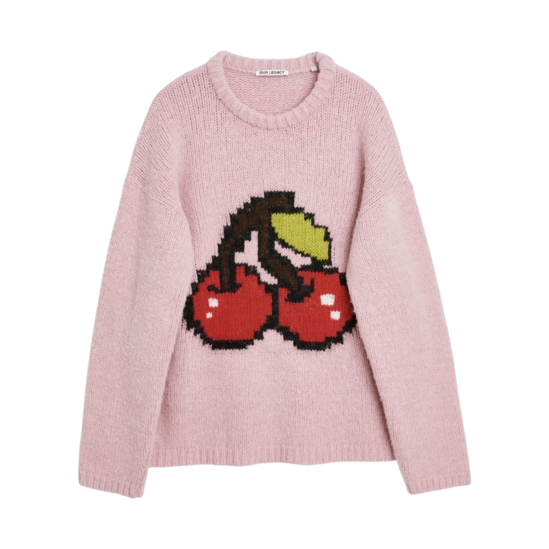 M4223SRCJ Our Legacy Sonar Roundneck Candyfloss Cherry Acrylic