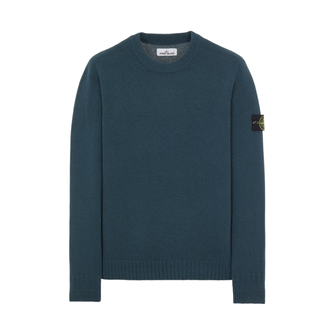 스톤 아일랜드 524A3 램스울 크루넥 니트 다크 그린 - 22FW(Stone Island 524A3 Lambswool Crewneck Knit Dark Green - 22FW) - 1