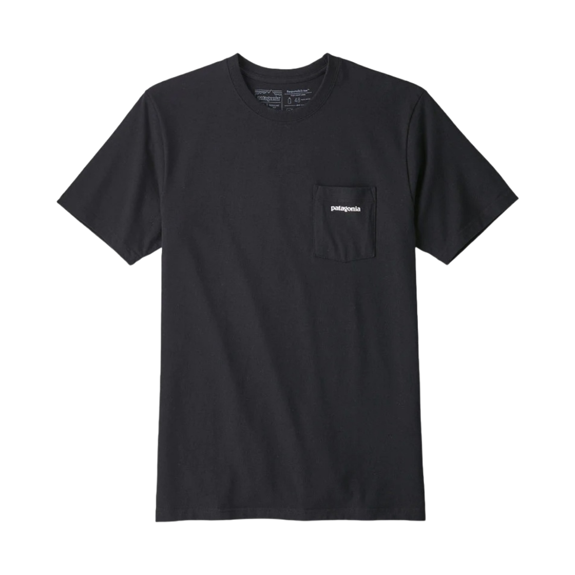 파타고니아 P-6 로고 리스폰시빌리티 블랙(Patagonia P-6 Logo Responsibili-Tee Black) - 2