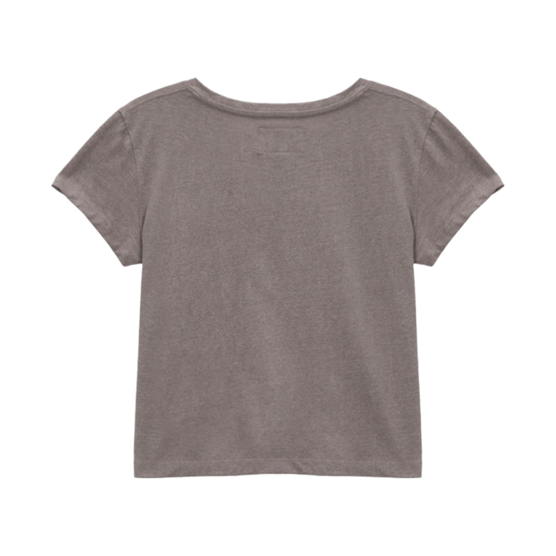 (W) 마뗑킴 스몰 로고 크롭탑 코코아((W) Matin Kim Small Logo Crop Top Cocoa) - 2