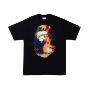 BAPE Tie Dye Big Ape Head T-Shirt Black