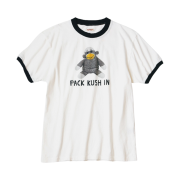 Kapital 20 Jersey Ringer T-Shirt Chiro Pack Kush In Pt White