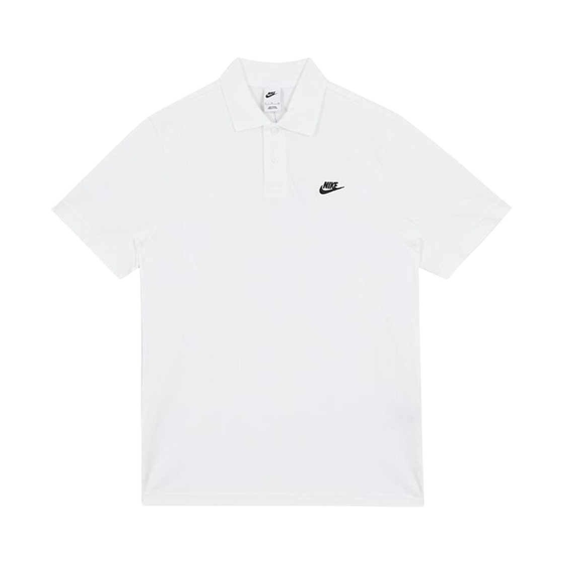 Nike Club Short Sleeve Polo White - Asia
