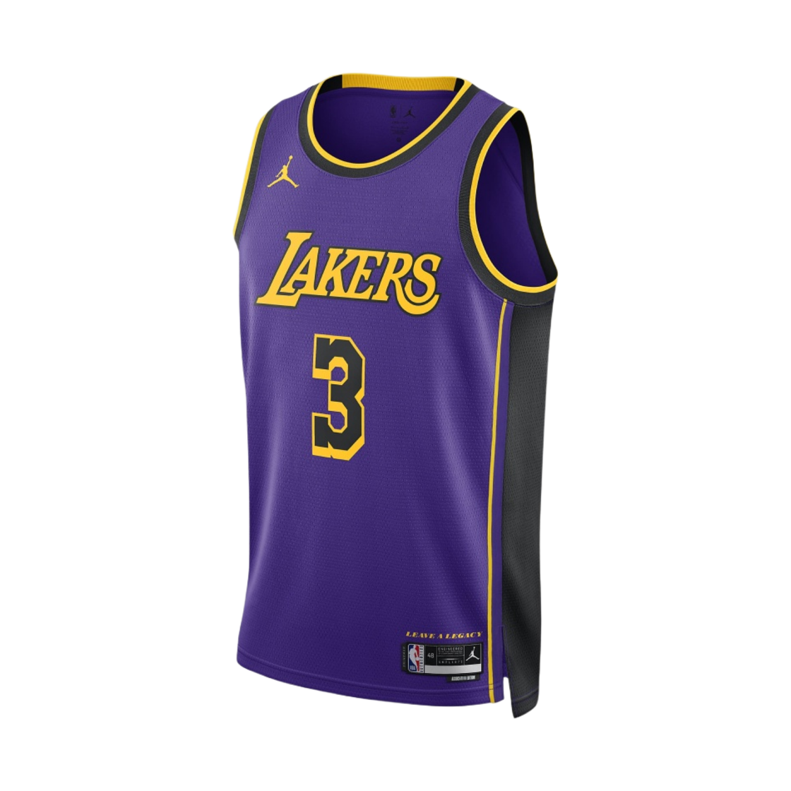 DO9530-504 Jordan Anthony Davis LA Lakers Statement Edition NBA Swingman Jersey Field Purple