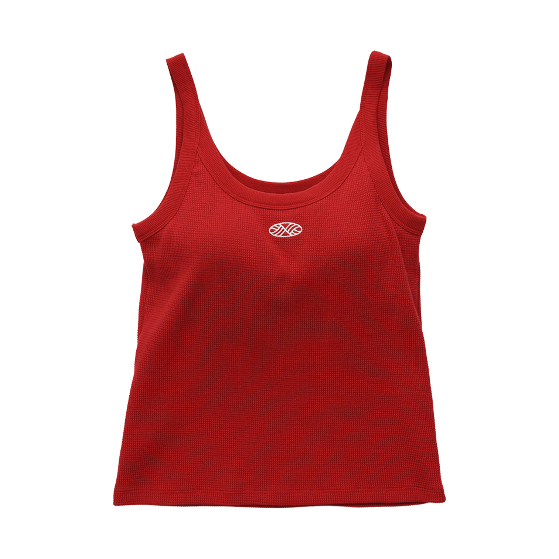 TNK-RVSB-WF-RD Menasoo Track Logo Reversible Waffle Sleeveless Red
