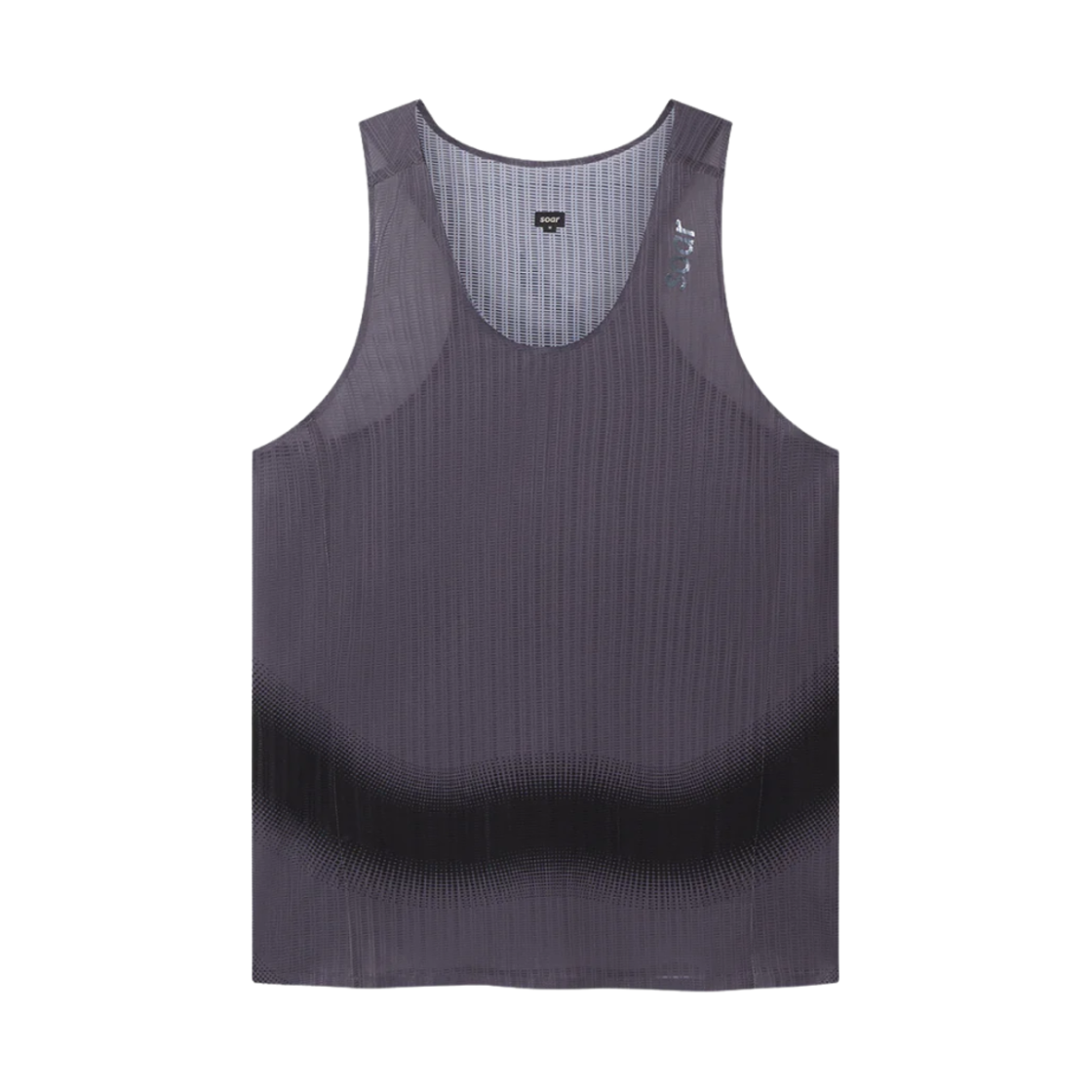 SV1M Soar Running Race Vest Black Silver Fade