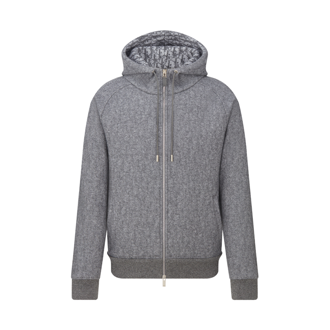 디올 아이콘 캐시미어 울 자카드 후드 스웨트셔츠 그레이(Dior Icons Cashmere Wool Jacquard Hooded Sweatshirt Gray)