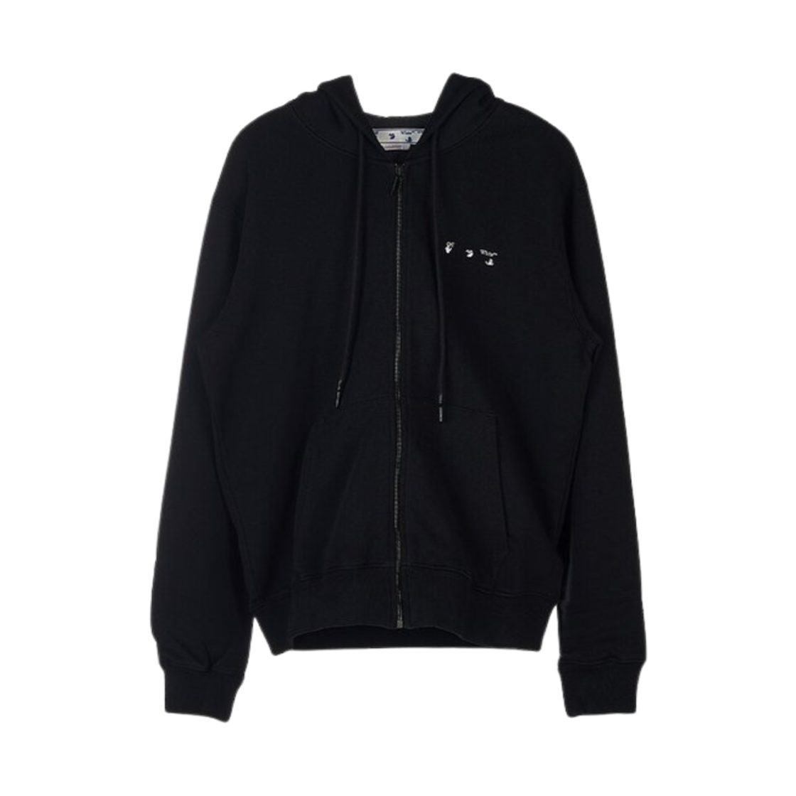 오프화이트 카라바지오 프린트 집 후드 블랙(Off-White Caravaggio Print Zip Hoodie Black) - 2