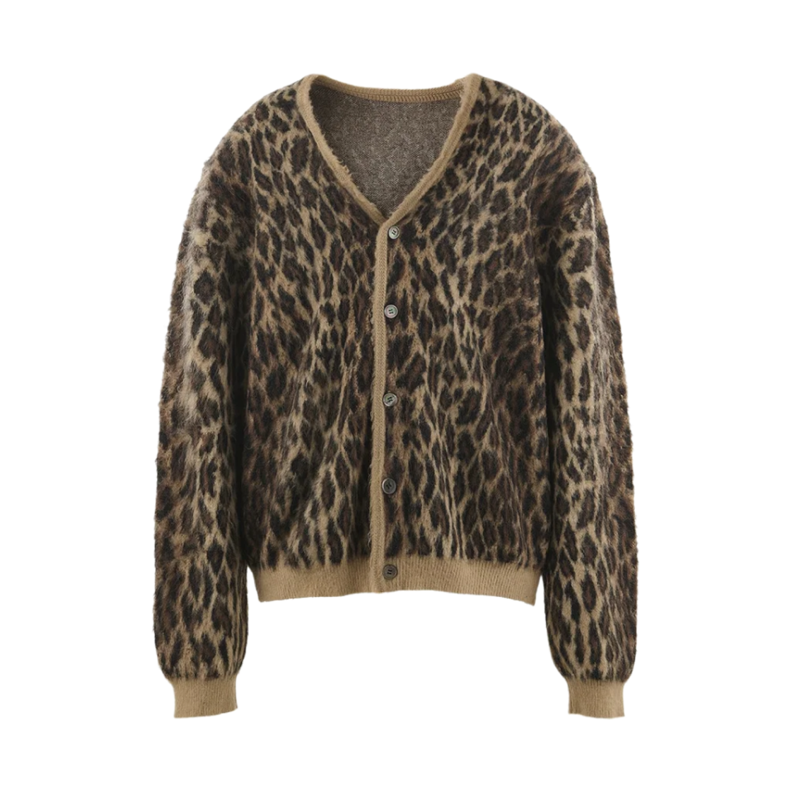 세인트 마이클 모헤어 가디건 레오파드 - 24AW