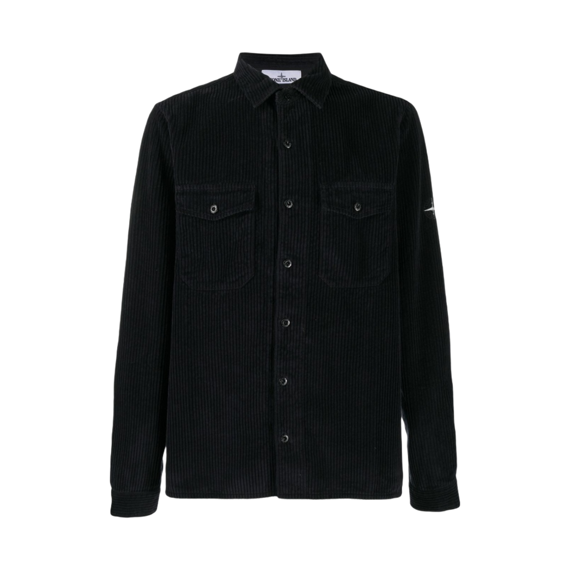스톤 아일랜드 1211 코튼 코듀로이 셔츠 네이비 블루 - 20FW(Stone Island 12111 Cotton Corduroy Shirt Navy Blue - 20FW) - 1