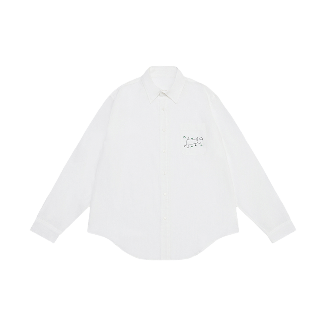 에스티유 베들링턴테리어 엠브로더리 셔츠 화이트