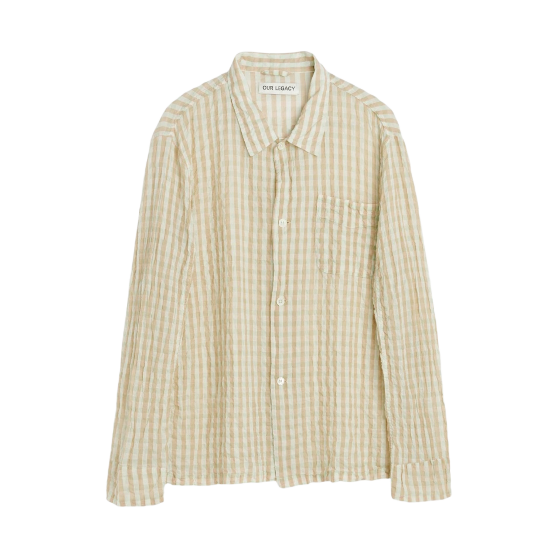 M2232BRSC Our Legacy Box Shirt Basque Seersucker Check